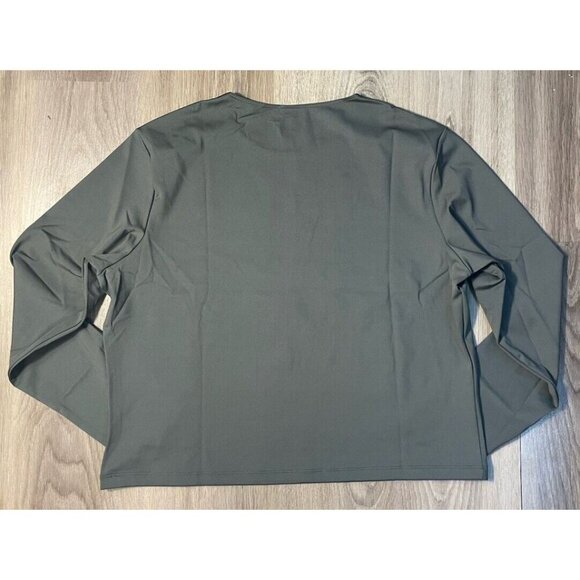Yeezy x Gap Engineered by Balenciaga Long Sleeve Second Skin Top Green 2X Womens - Picture 5 of 6